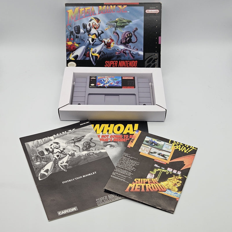 Mega Man X SNES Super Nintendo CIB Refurbished Excellent