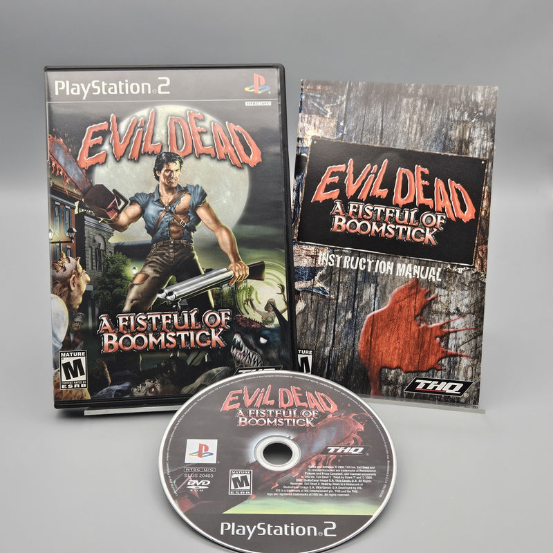 Evil Dead: A Fistful of Boomstick PlayStation 2 PS2 Complete CIB Excellent