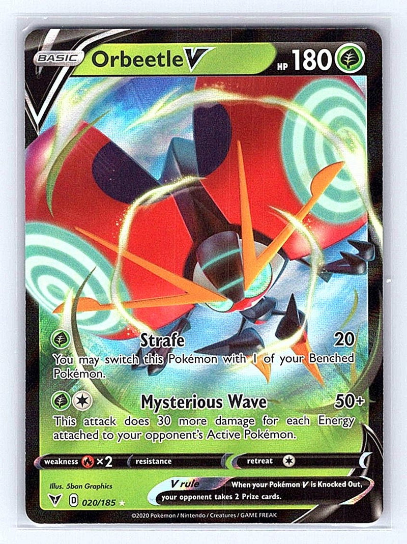 Pokemon TCG SWSH04: Vivid Voltage #020/185 Orbeetle V NM