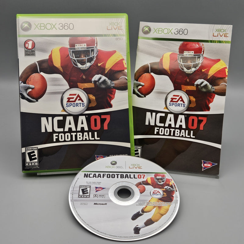 NCAA Football 07 Xbox 360 Complete Refurbished Excellent