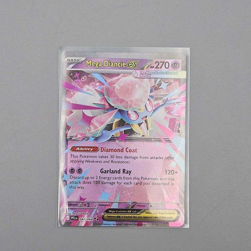 Mega Diancie ex 041/094 Phantasmal Flames Pokemon TCG Mint