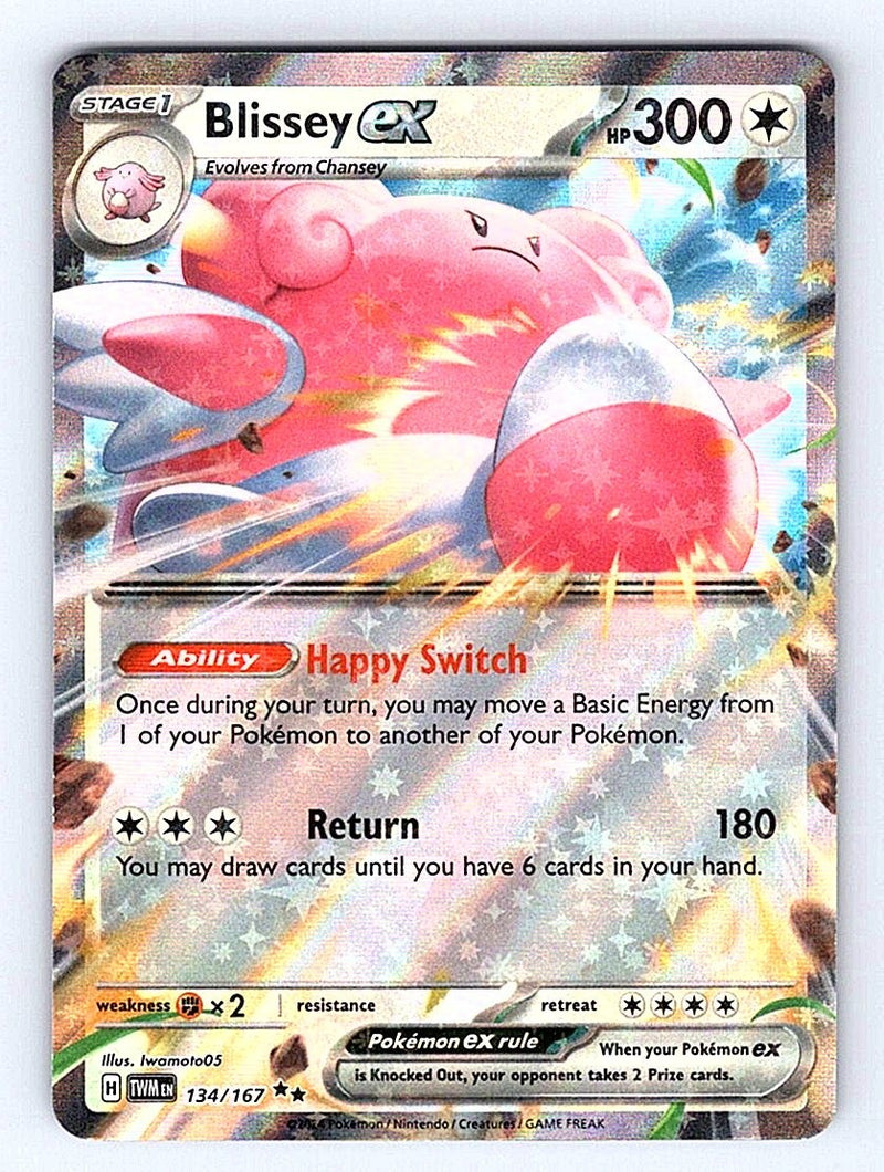 Pokemon TCG SV06: Twilight Masquerade #134/167 Blissey ex NM