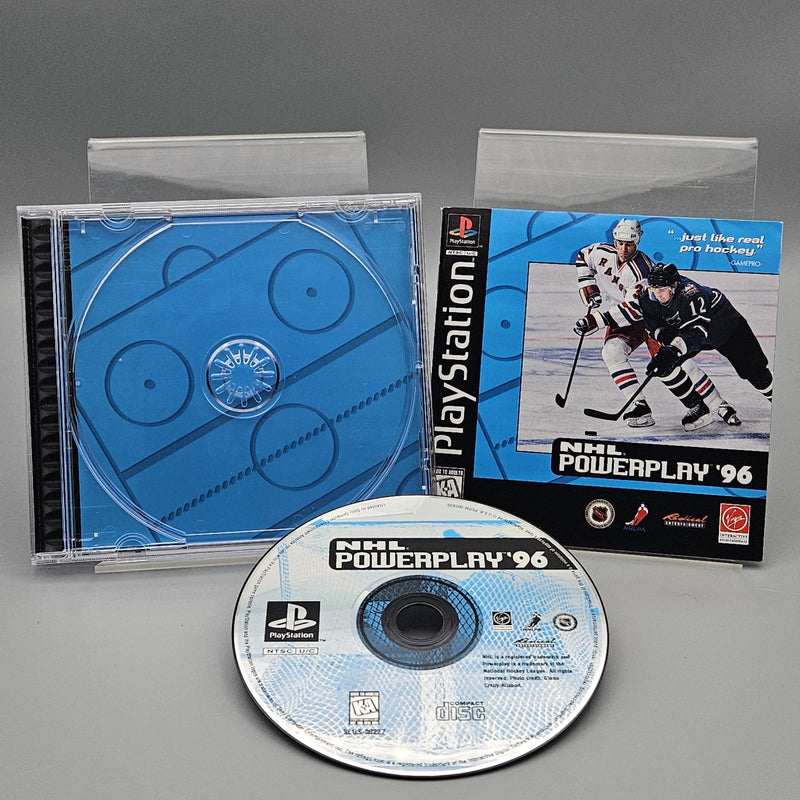 NHL Powerplay '96 PlayStation PS1 Complete CIB Refurbished Excellent