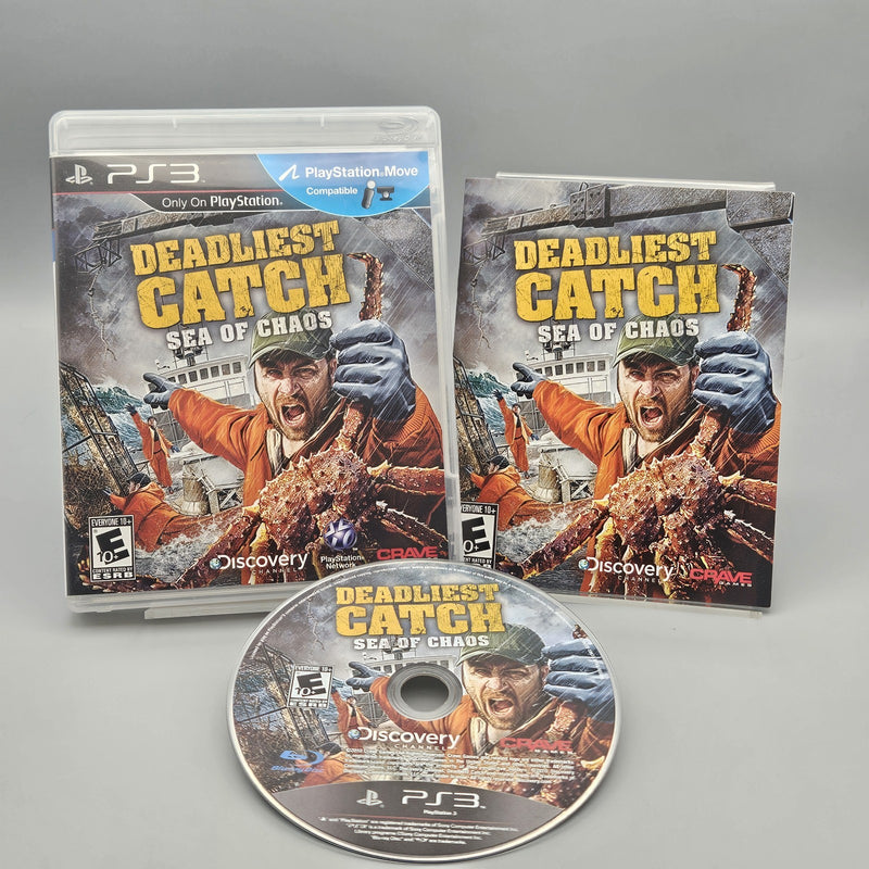 Deadliest Catch Sea of Chaos PS3 PlayStation 3 Complete Refurbished Excellent