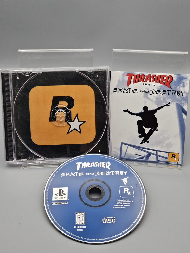 Thrasher Skate and Destroy PlayStation PS1 CIB Tested Refurbished Excellent