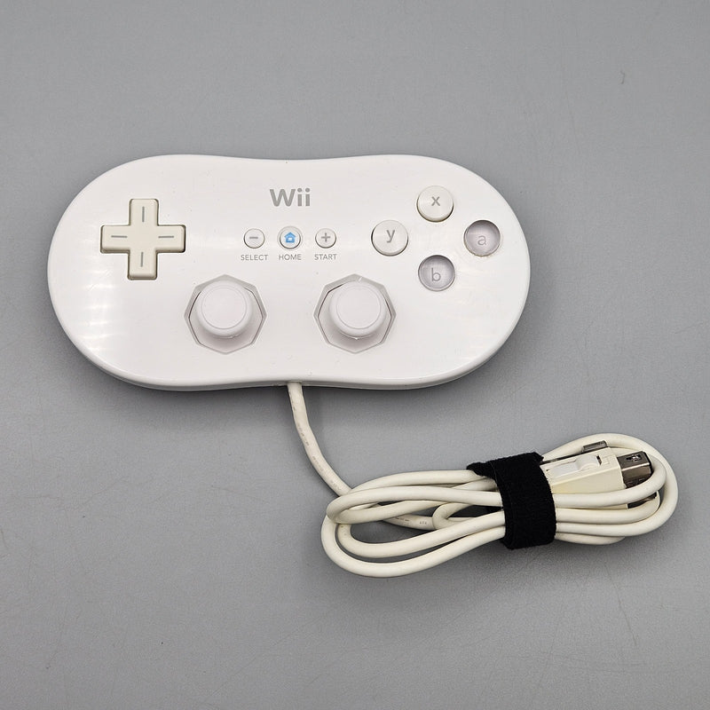 OEM Nintendo Wii Classic Pro Controller RVL–005 White Refurbished Excellent