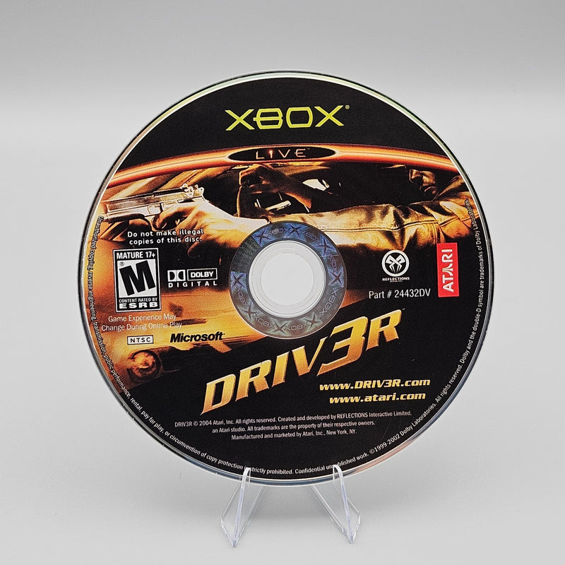 Driv3r Driver 3 Xbox Disc Only Refurbished Excellent