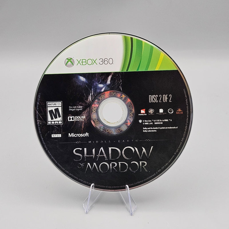 Middle Earth Shadow of Mordor Xbox 360 Disc 2 Only Refurbished Excellent