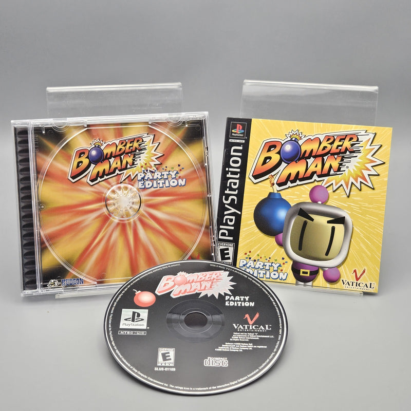 Bomber Man Party Edition PS1 Playstation CIB Complete Refurbished Excellent