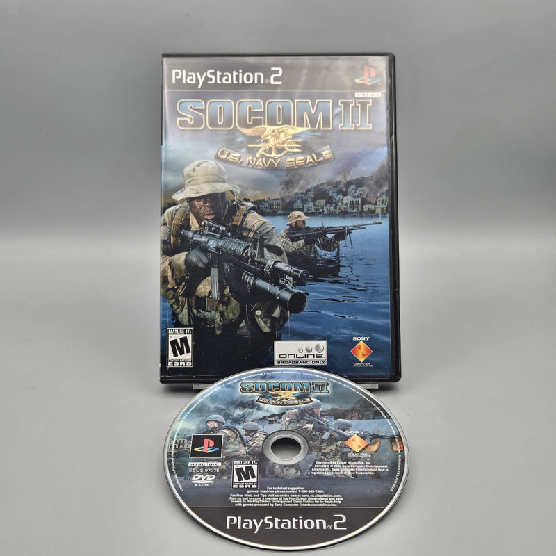 SOCOM II 2 US Navy SEALs PlayStation 2 PS2 No Manual Refurbished Very Good