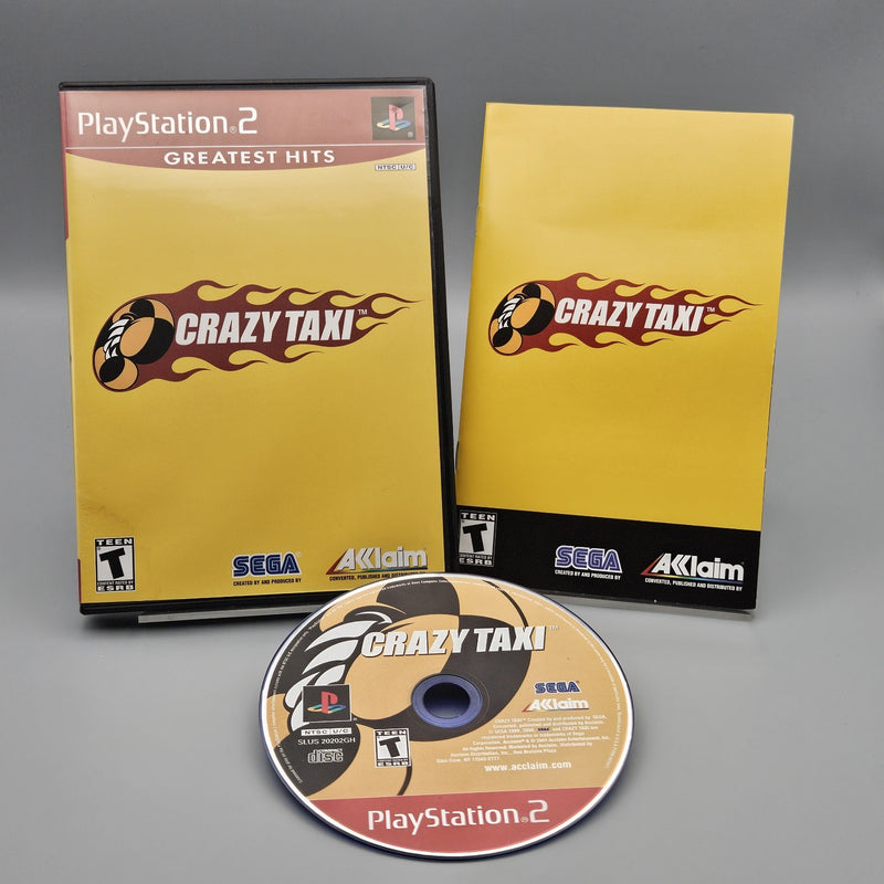 Crazy Taxi PlayStation 2 Complete CIB Tested Greatest Hit Refurbished Very Good