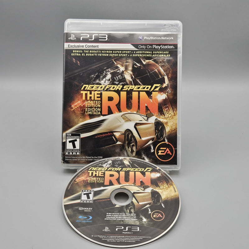 Need For Speed The Run Limited Edition PlayStation 3 PS3 No Manual Very Good