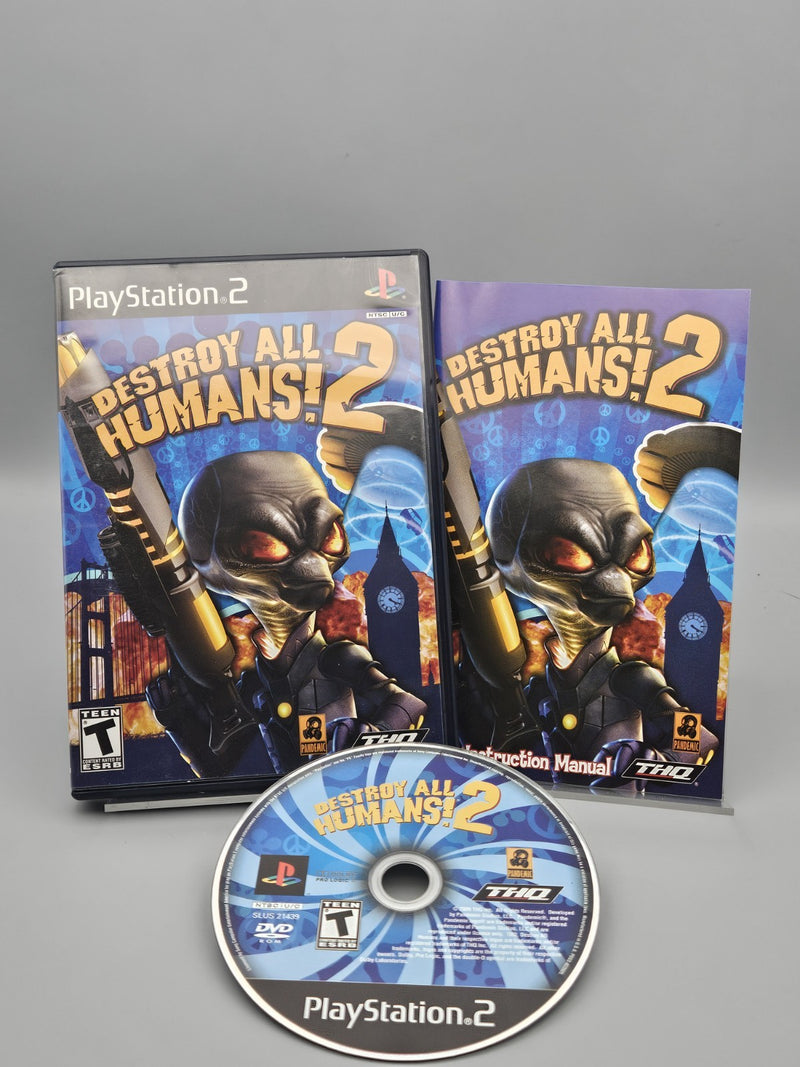Destroy All Humans 2 PS2 PlayStation 2 CIB Tested Refurbished Excellent
