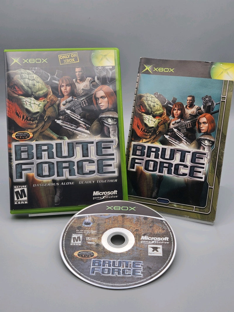 Brute Force Microsoft Xbox Complete CIB Tested Refurbished Excellent