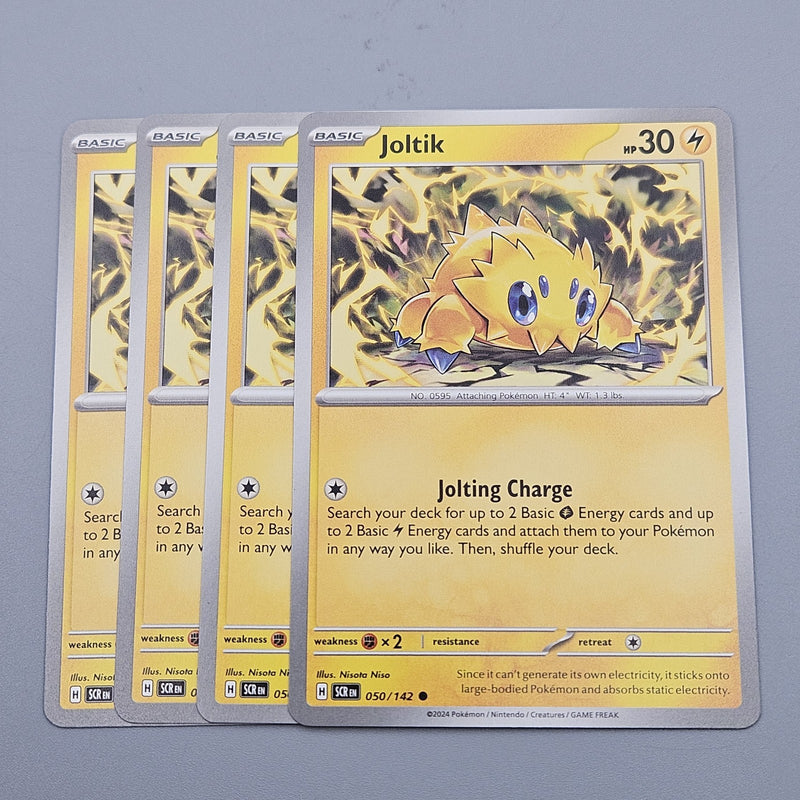 Joltik 050/142 - 4x Playset - SV07 Pokemon Scarlet & Violet Stellar Crown