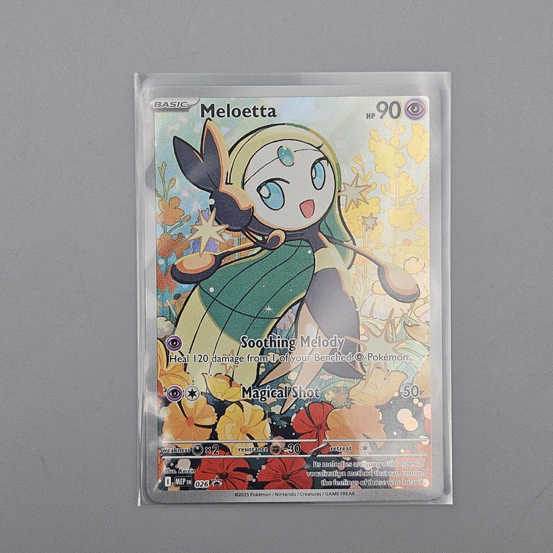 Pokémon Meloetta 026 Illustration Rare Promo Pokémon Mega Evolution Mint