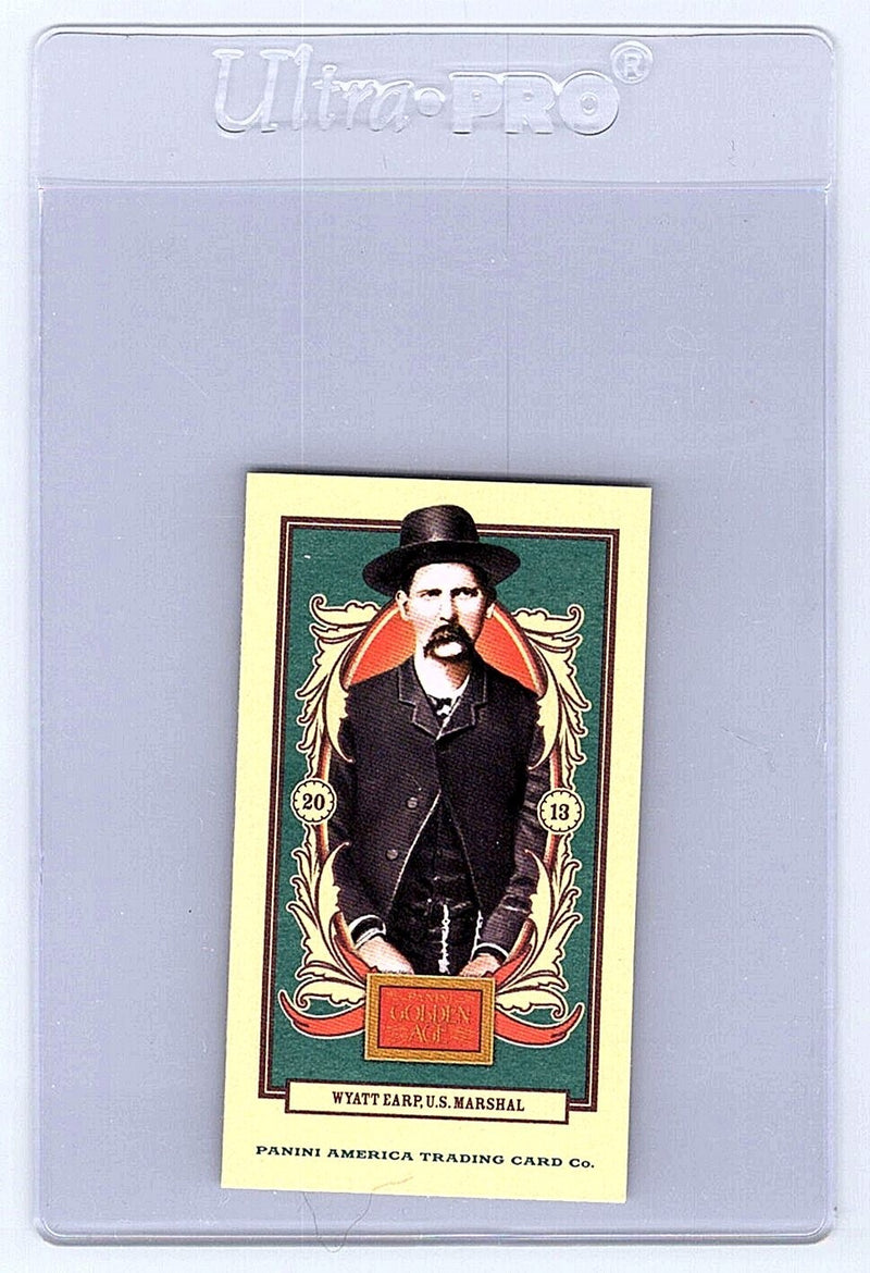 Wyatt Earp Mini Carolina Brights Back Parallel #4- 2013 Panini Golden Age