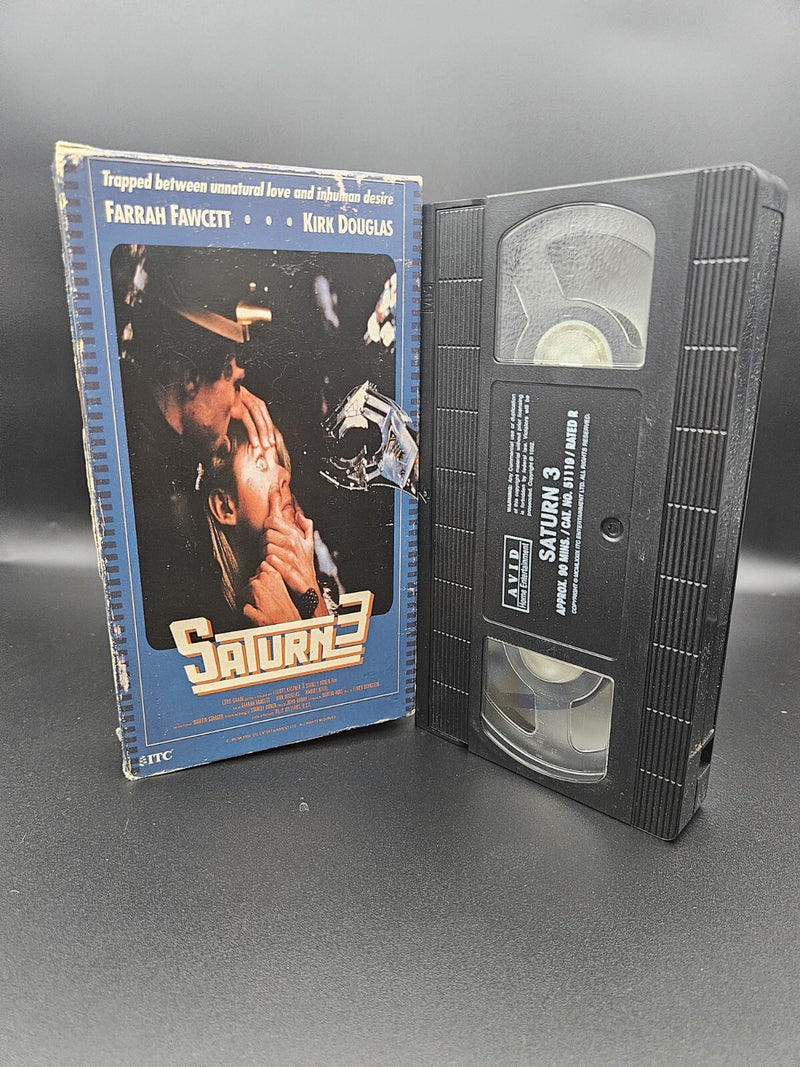 Saturn 3 VHS Farrah Fawcett Kirk Douglas Harvey Keitel Avid Release Untested VHS