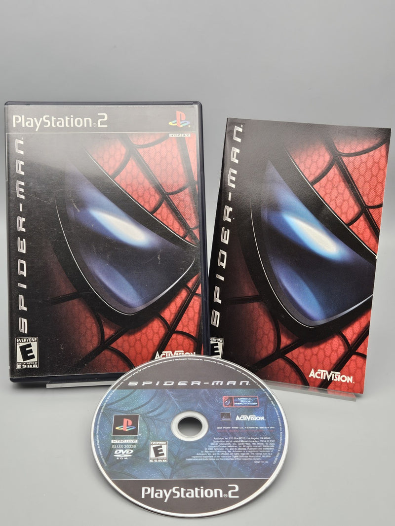 Spider-Man PS2 PlayStation 2 Black Label CIB Tested Refurbished Excellent