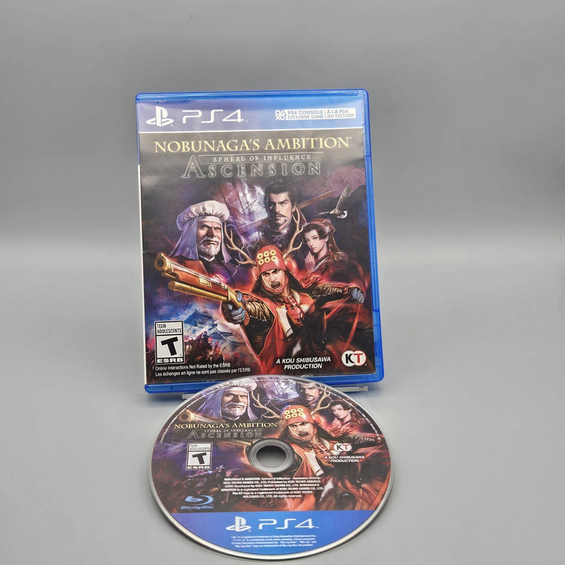 Nobunaga's Ambition Sphere of Influence Ascension PlayStation 4 PS4 Excellent