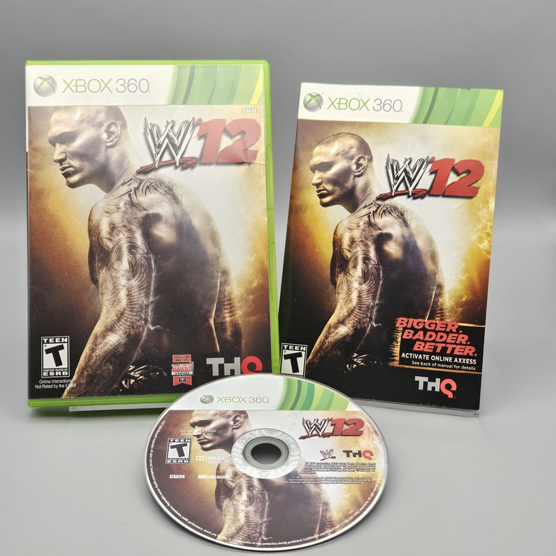WWE 12 Xbox 360 Complete CIB Refurbished Excellent