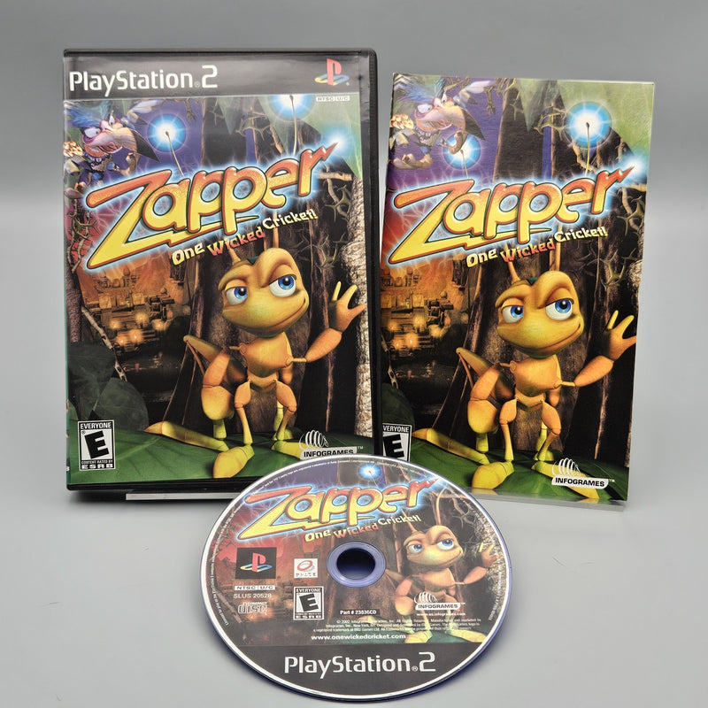 Zapper One Wicked Cricket! PS2 PlayStation 2 Complete CIB Refurbished Excellent