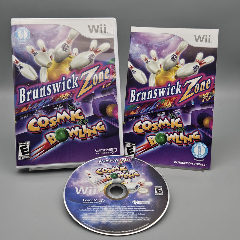 Brunswick Zone Cosmic Bowling Wii Complete Refurbished Excellent