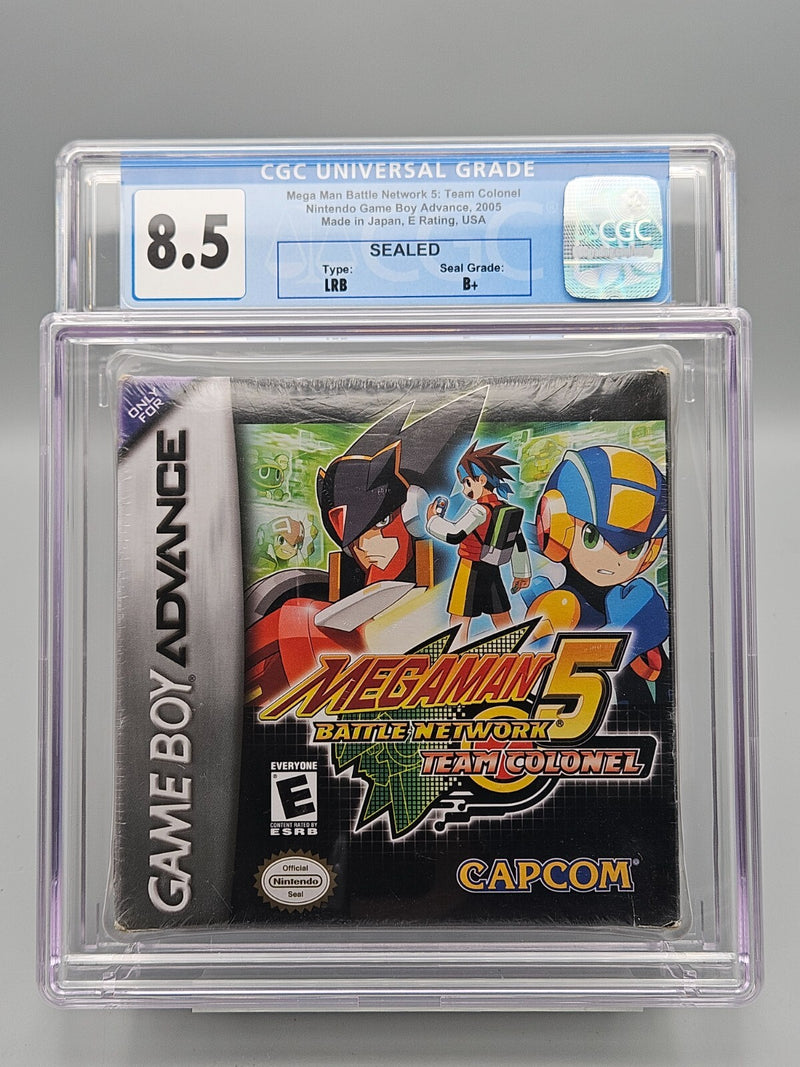 Mega Man Battle Network 5 Team Colonel GBA CGC 8.5 B+ Sealed Nintendo Capcom