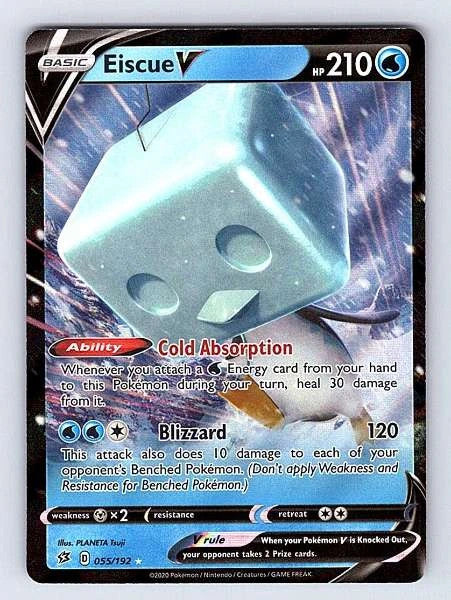 Eiscue V 055/192 Rebel Clash Ultra Rare NM Pokemon TCG
