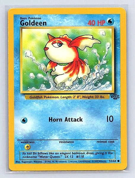 Goldeen 53/64 Jungle Common NM Pokemon TCG