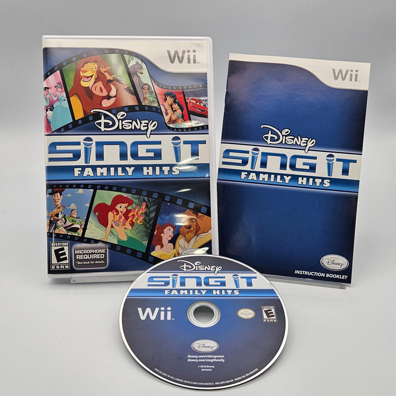Disney Sing It Family Hits Nintendo Wii CIB Complete Refurbished Excellent