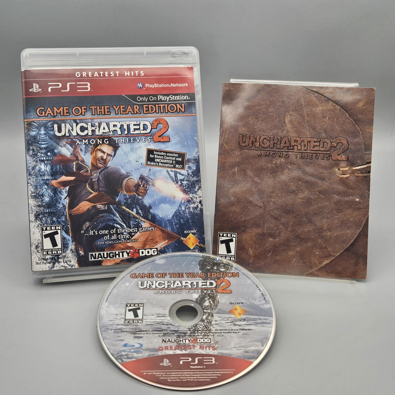 Uncharted 2 Among Thieves GOTY PS3 PlayStation 3 GH Complete Refurb Excellent