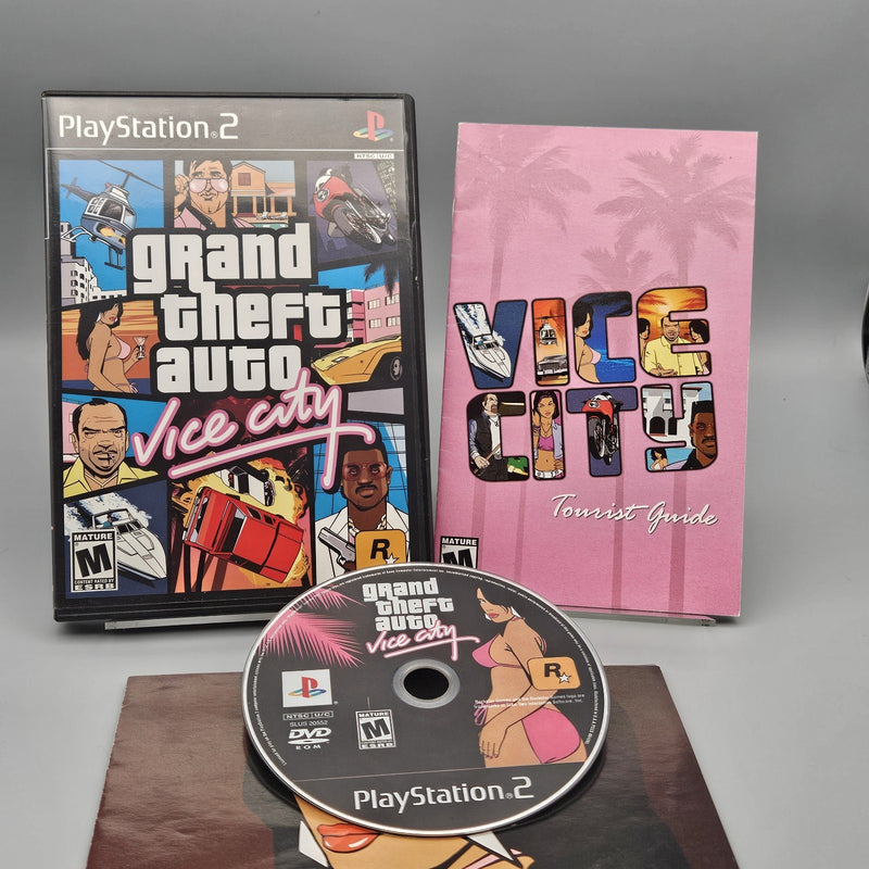 Grand Theft Auto Vice City PS2 PlayStation 2 Complete + Map Refurb Excellent