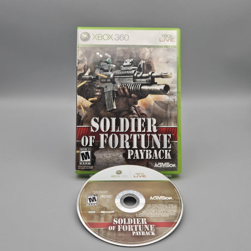 Soldier of Fortune Payback Xbox 360 No Manual Refurbished Very Good