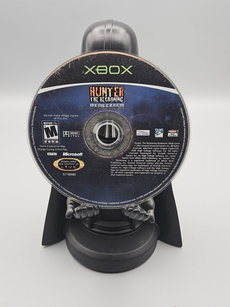 Hunter The Reckoning Redeemer Xbox Video Game Disc Only Rare Horror Tested