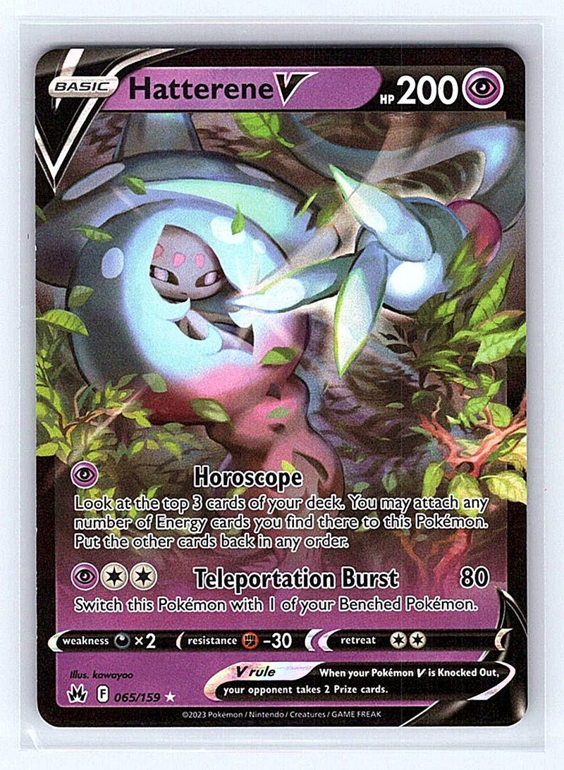 Pokemon TCG Crown Zenith #065/159 Hatterene V NM