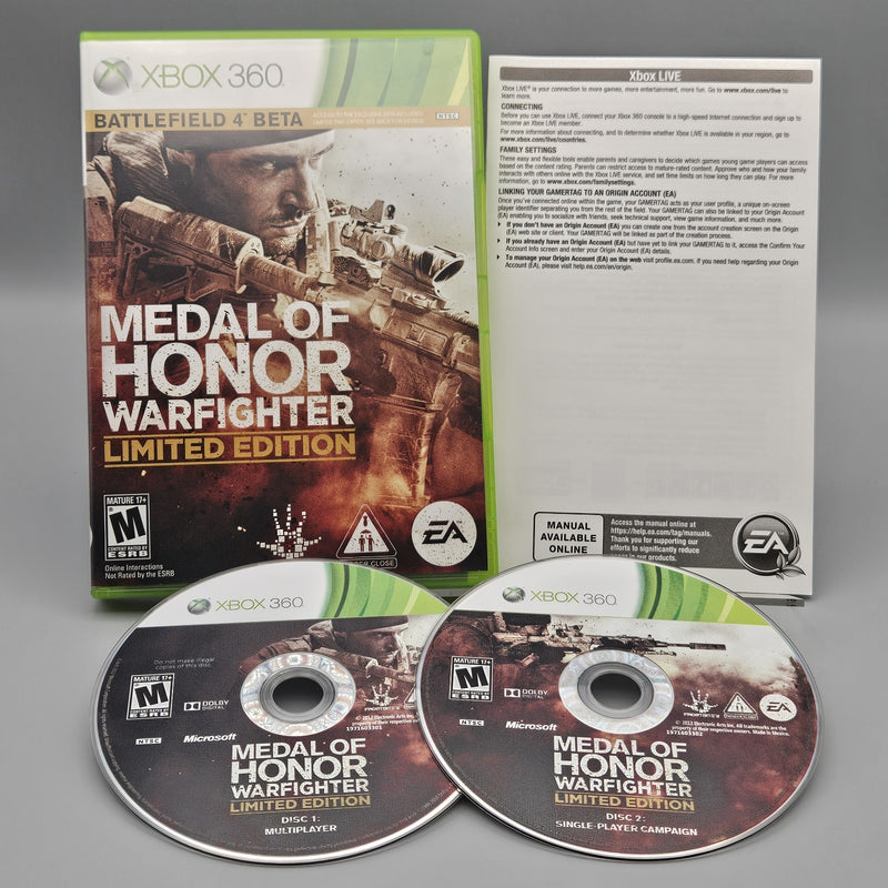 Medal of Honor Warfighter Xbox 360 Limited Edition Complete Excellent Refurb