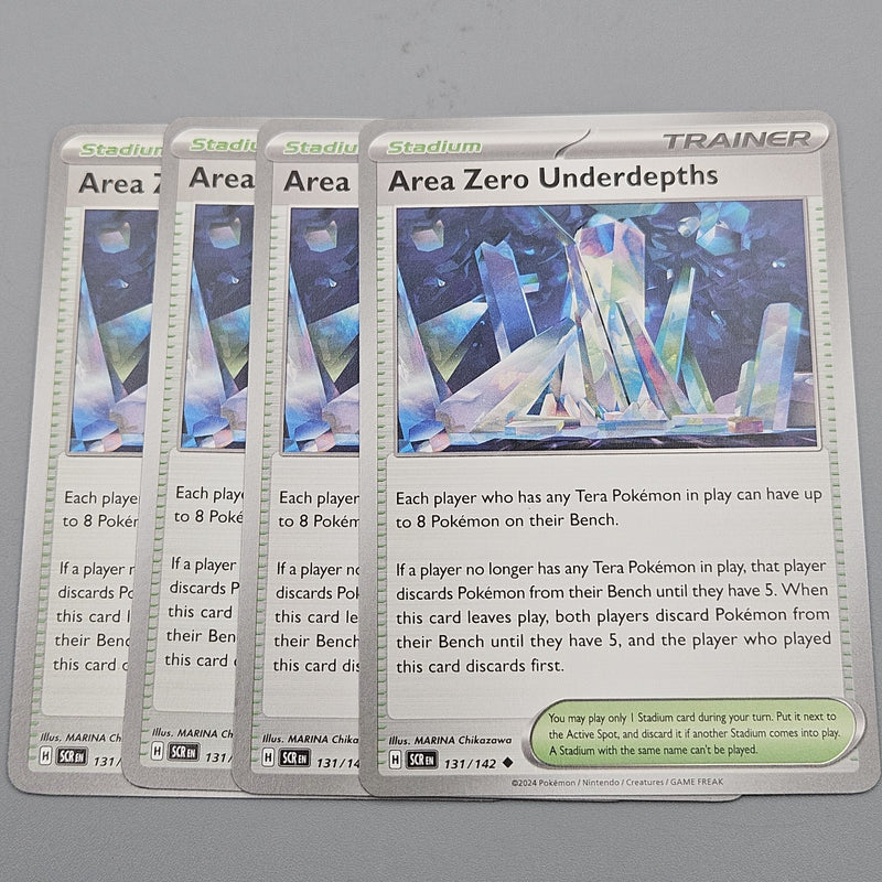Area Zero Underdepths 131/142 4x Playset - SV07 Pokemon Scarlet & Violet Stella
