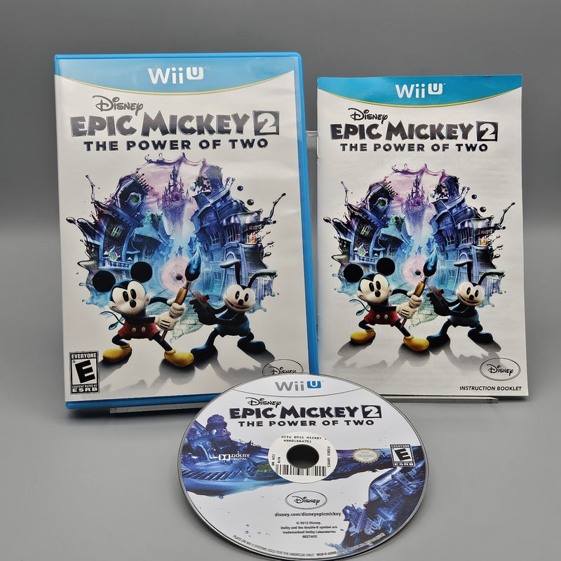 Epic Mickey 2 The Power of Two Nintendo Wii U Complete Refurbished Excellent