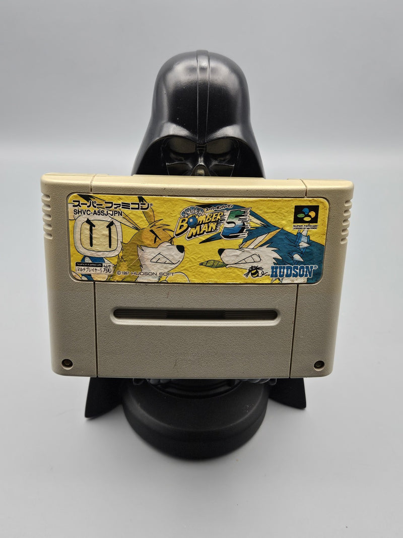 Vintage Super Bomberman 5 Nintendo Super Famicom Japan Game Cartridge SHVC-A5SJ