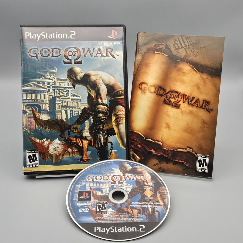 God of War Playstation 2 PS2 Complete CIB Black Label Refurbished Excellent