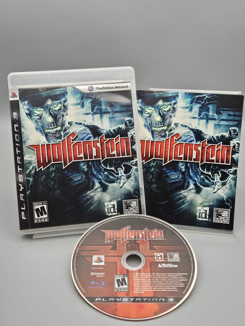 Wolfenstein PlayStation 3 PS3 Video Game Complete w Case Manual Tested Mature