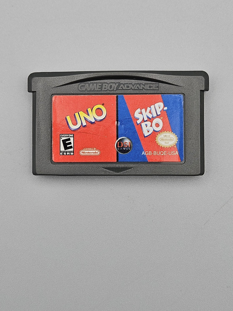 Uno and Skip-Bo GBA Gameboy Advance Cart Only Tested Refurbished Excellent