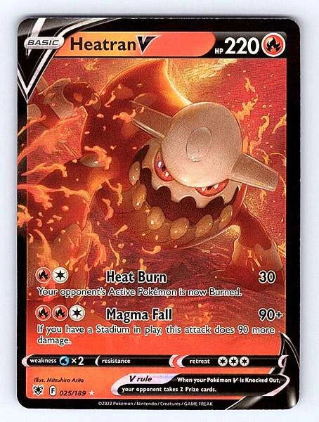 Heatran V 025/189 Astral Radiance Ultra Rare NM Pokemon TCG