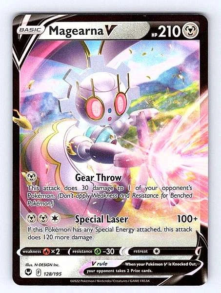 Magearna V 128/195 Silver Tempest Ultra Rare NM Pokemon TCG