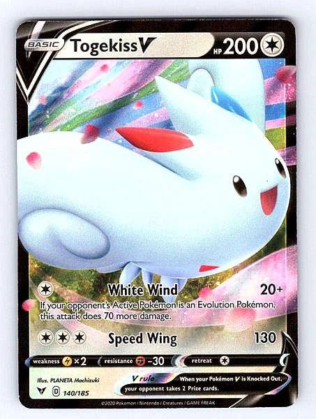 Togekiss V 140/185 Vivid Voltage Ultra Rare NM Pokemon TCG