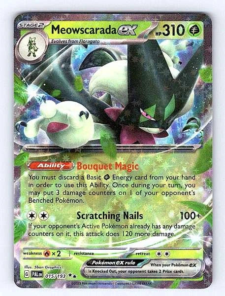 Meowscarada ex 015/193 Paldea Evolved Ultra Rare NM Pokemon TCG