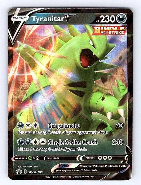 Tyranitar V SWSH109 SWSH Black Star Promos Ultra Rare NM Pokemon TCG