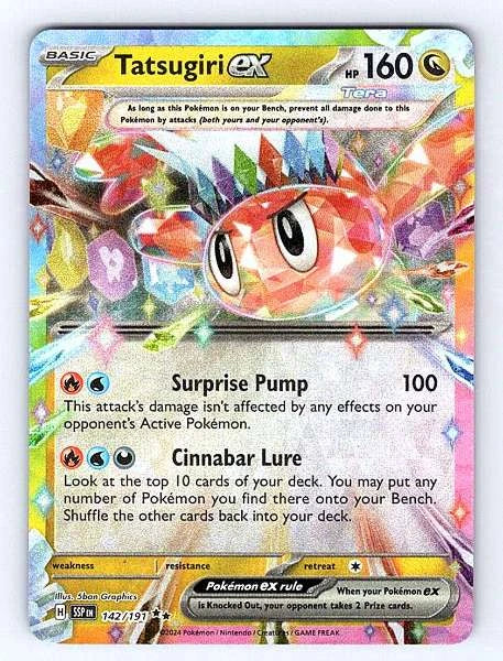 Tatsugiri ex 142/191 Surging Sparks Ultra Rare NM Pokemon TCG