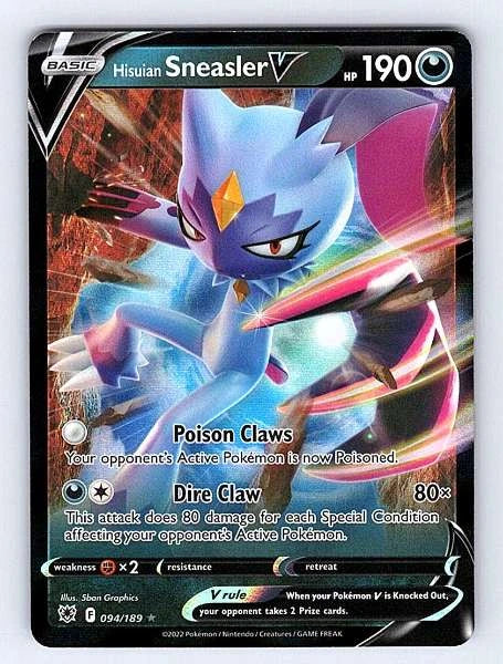 Hisuian Sneasler V 094/189 Astral Radiance Ultra Rare NM Pokemon TCG